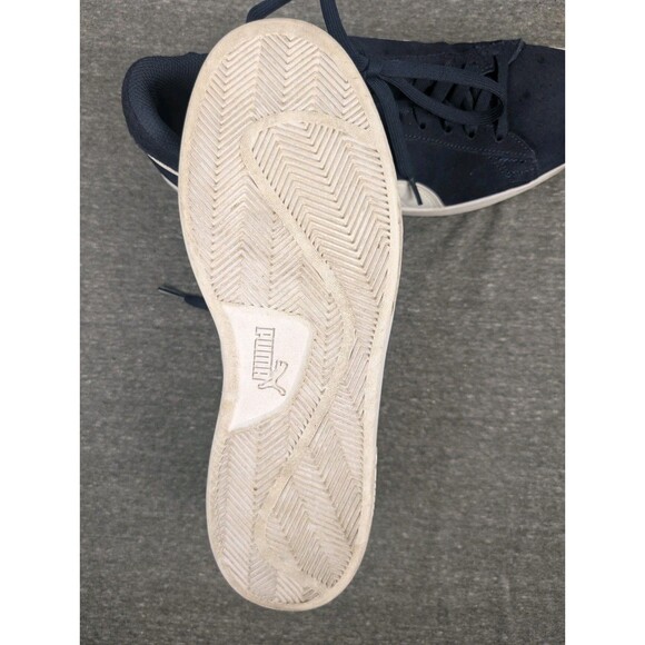 Puma Smash V2 Blue White Suede Leather Shoes Sneakers Size 12 Style 364989-04 - Picture 7 of 11